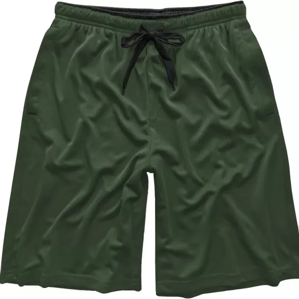 MAGNIVIT Mens Lightweight Mesh Shorts with Pockets Breathable Running Workout Gym Shorts119 Army Green