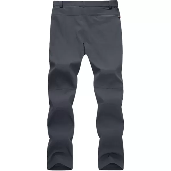 MAGNIVIT Mens Outdoor Hiking Pants Water Resistant 4 Zip Pockets Reinforced Knees PantsDark Grey