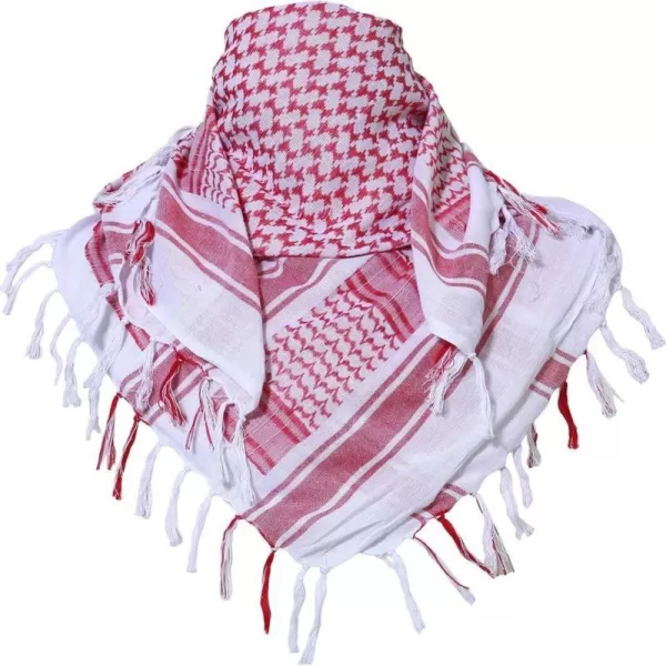 MAGNIVIT Cotton Keffiyeh Tactical Desert Scarf Wrap Shemagh Head Neck Arab ScarfPink