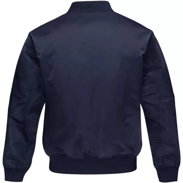 MAGNIVIT Mens Bomber Jacket Casual Fall Winter Military Jacket and Coats OutwearNavy Blue