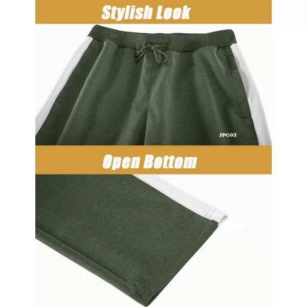 MAGNIVIT Mens Tracksuit 2 Piece Athletic Full Zip Jogging Running Suits SetArmy Green