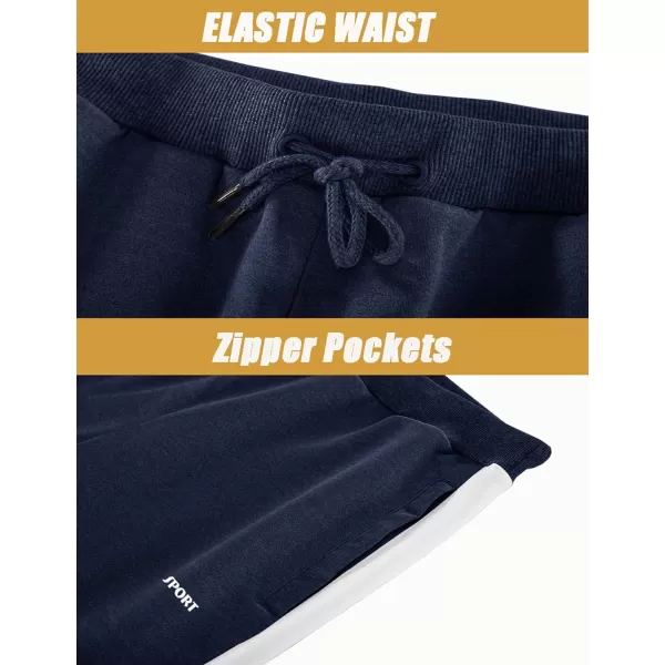 MAGNIVIT Mens Tracksuit 2 Piece Athletic Full Zip Jogging Running Suits SetNavy Blue