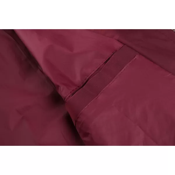 MAGNIVIT Mens Lightweight Bomber Jacket Windbreaker Softshell Varsity Jacket CoatWine Red