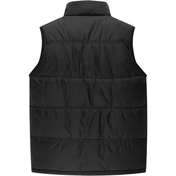 MAGNIVIT Mens Fleece Lined Vest Winter Warm Thicken Gilet Jackets for Travel FishingBlack