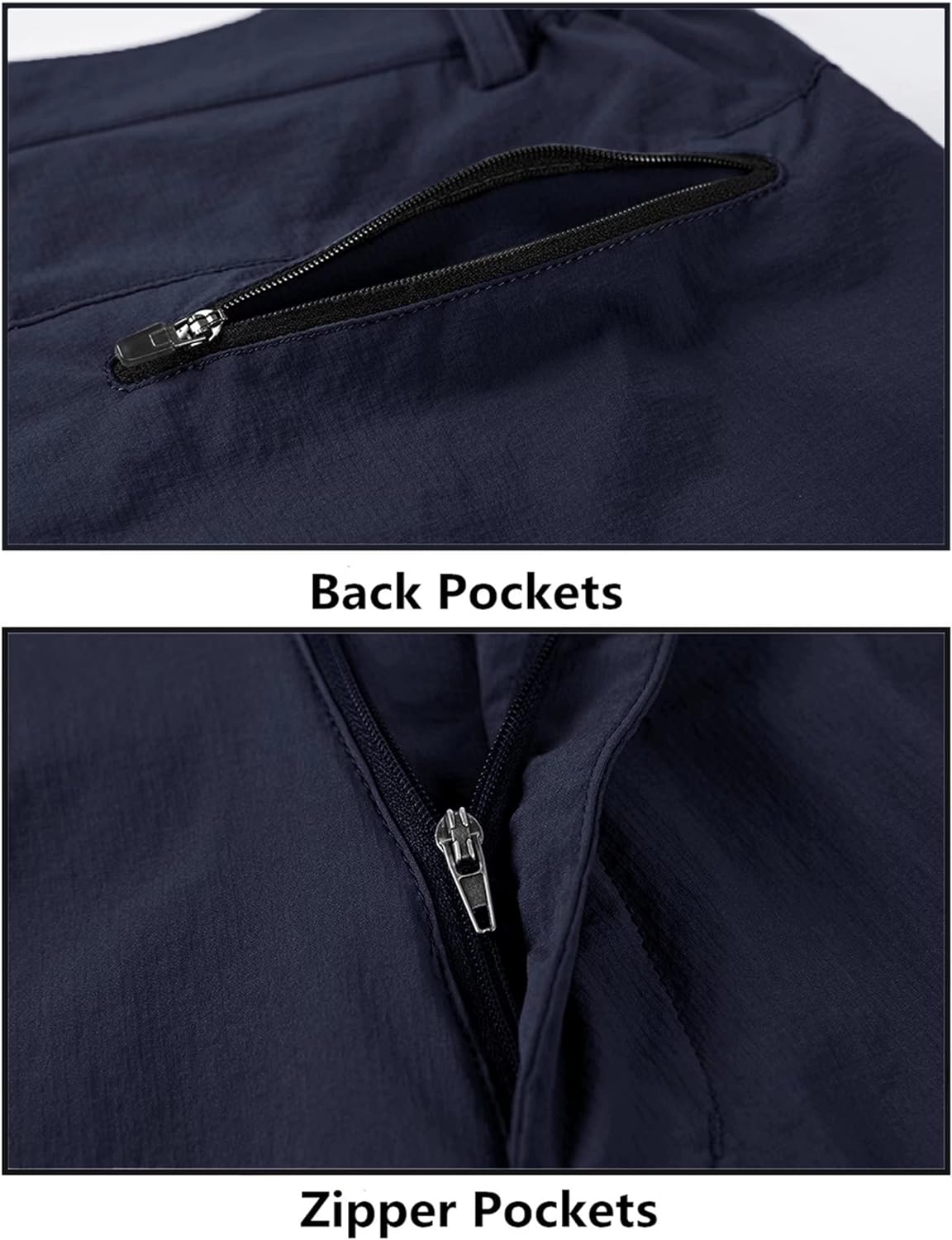 MAGNIVIT Mens Cargo Shorts Hiking Shorts Above Knee Shorts Quick Dry Work Shorts with MultiPocketsNavy Blue