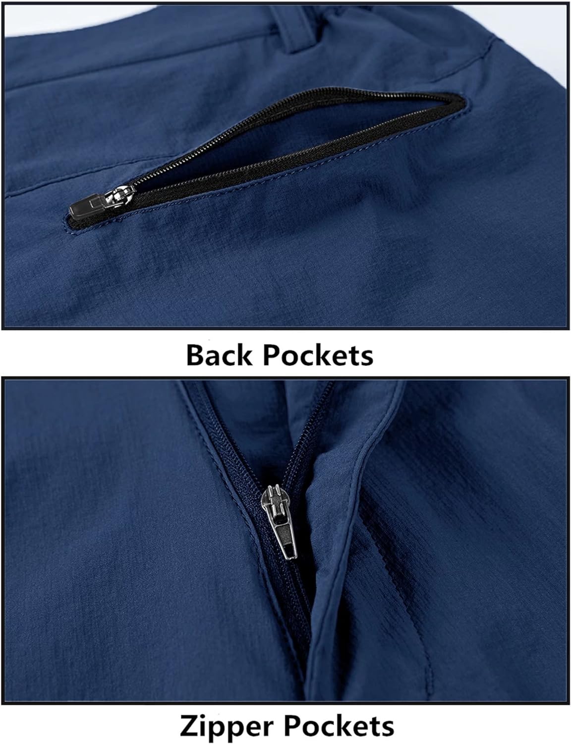 MAGNIVIT Mens Cargo Shorts Hiking Shorts Above Knee Shorts Quick Dry Work Shorts with MultiPocketsSapphire Blue