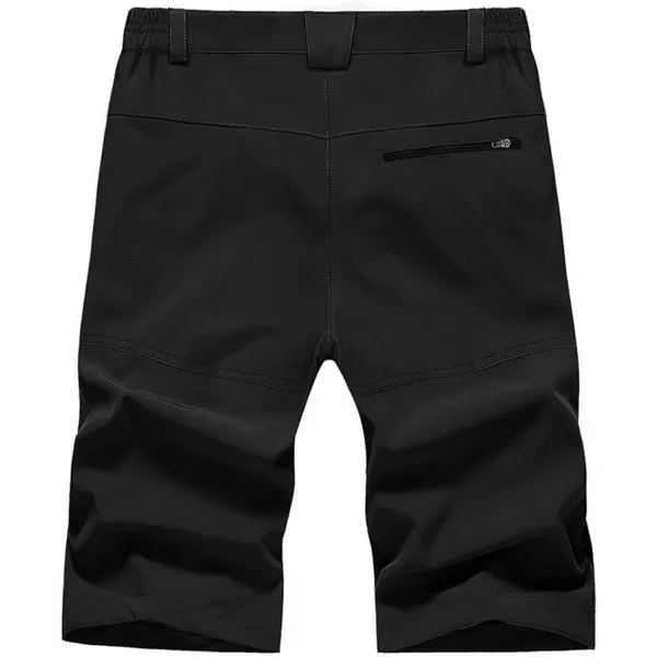 MAGNIVIT Mens Cargo Shorts Hiking Shorts Above Knee Shorts Quick Dry Work Shorts with MultiPocketsBlack