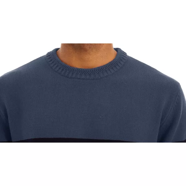 MAGNIVIT Mens Crewneck Sweater Lightweight Soft Knitted Sweatshirt Fall Winter Thermal PulloverDenim Blue