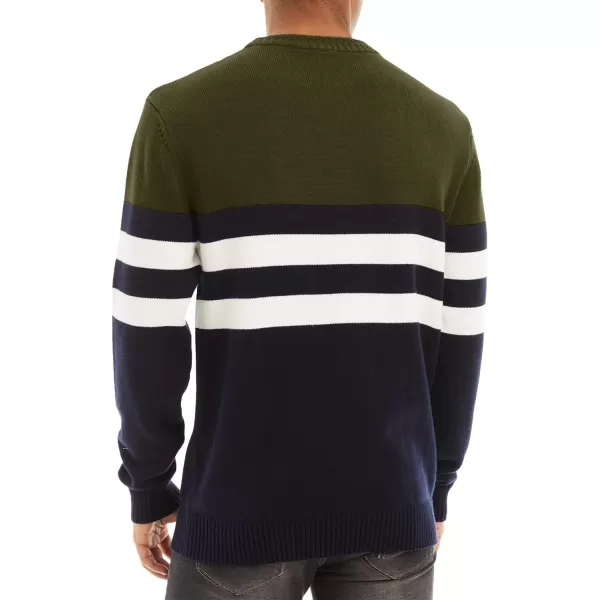 MAGNIVIT Mens Crewneck Sweater Lightweight Soft Knitted Sweatshirt Fall Winter Thermal PulloverGreen