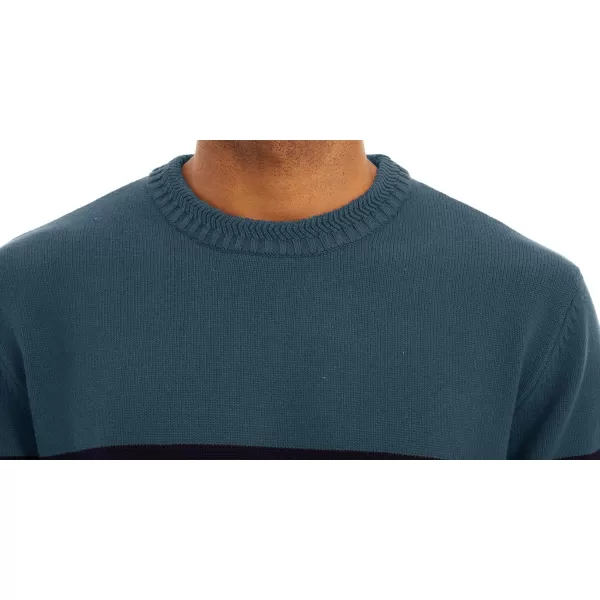 MAGNIVIT Mens Crewneck Sweater Lightweight Soft Knitted Sweatshirt Fall Winter Thermal PulloverLake Blue