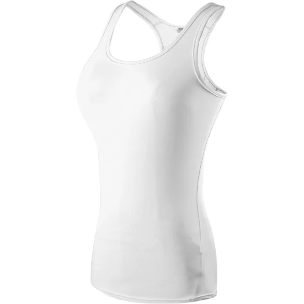 MAGNIVT Womens 3 Pack Dry Fit Compression Tank TopBlackgraywhite