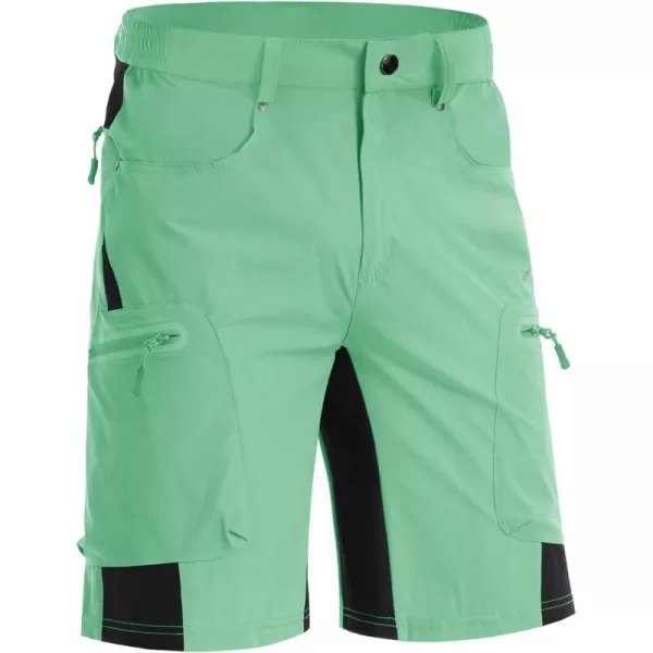 MAGNIVIT Mens Hiking Shorts Quick Dry Cargo Shorts Above Knee Tactical Military Shorts with MultiPocketsGreen