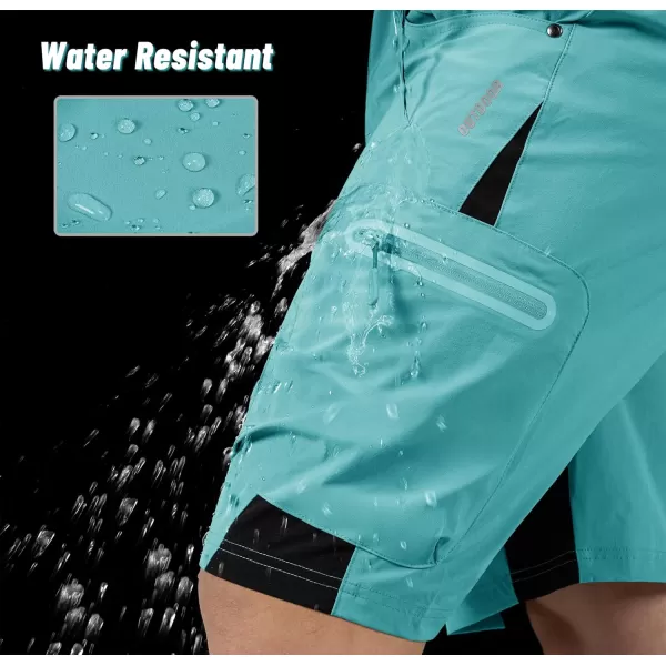 imageMAGNIVIT Mens Hiking Shorts Quick Dry Cargo Shorts Ripstop Tactical Water Repellent Work Shorts with MultiPocketsBlue