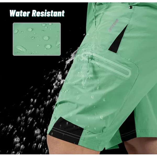 imageMAGNIVIT Mens Hiking Shorts Quick Dry Cargo Shorts Ripstop Tactical Water Repellent Work Shorts with MultiPocketsGreen