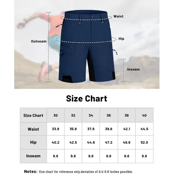 imageMAGNIVIT Mens Hiking Shorts Quick Dry Cargo Shorts Ripstop Tactical Water Repellent Work Shorts with MultiPocketsRoyal Blue