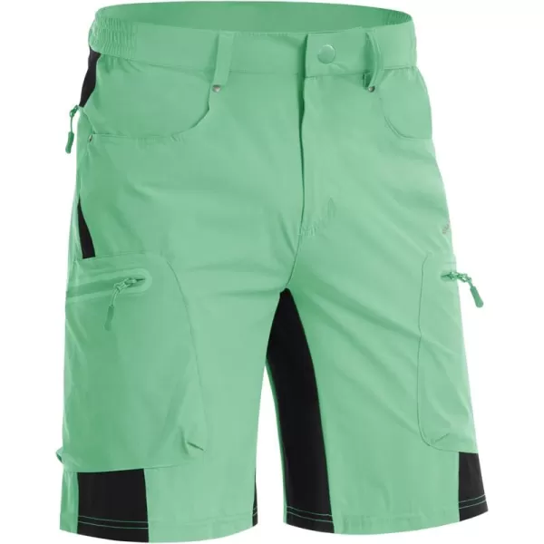 imageMAGNIVIT Mens Hiking Shorts Quick Dry Cargo Shorts Ripstop Tactical Water Repellent Work Shorts with MultiPocketsGreen