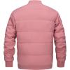 imageMAGNIVIT Mens Jackets Windbreaker Baseball Bomber Flight Jacket Mens Winter CoatsPink Grey