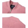 imageMAGNIVIT Mens Jackets Windbreaker Baseball Bomber Flight Jacket Mens Winter CoatsPink Grey