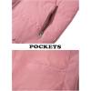 imageMAGNIVIT Mens Jackets Windbreaker Baseball Bomber Flight Jacket Mens Winter CoatsPink Grey