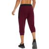 imageMAGNIVIT Mens 34 Jogger Capri Pants Workout Gym Below Knee Shorts Zipper Pockets Jogger Sweatpant Capris for MenBurgundy 2