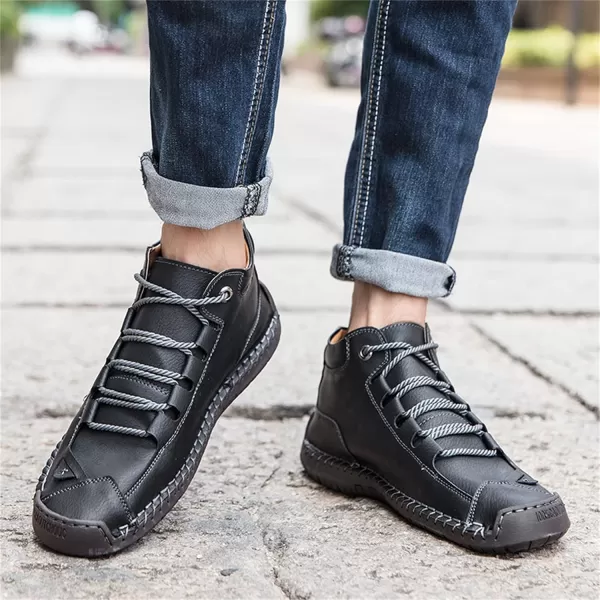 Dacomfy Mens Shoes Leather Work Boots Casual Oxfords Shoes for Men LaceUp Motorcycle Chukka Boots Fashion Ankle Booties Retro Outdoor Hiking Boots Outdoor Walking Shoes Black Size 12Dacomfy Mens Shoes Leather Work Boots Casual Oxfords Shoes for Men LaceUp Motorcycle Chukka Boots Fashion Ankle Booties Retro Outdoor Hiking Boots Outdoor Walking Shoes Black Size 12