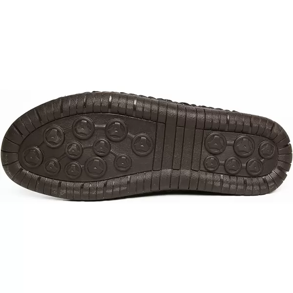 Lazzy Mens Casual Shoes Driving Slip on Loafers Outdoor Walking Shoes Lightweight Leather Oxford Casual Dress Shoes for MenBlack