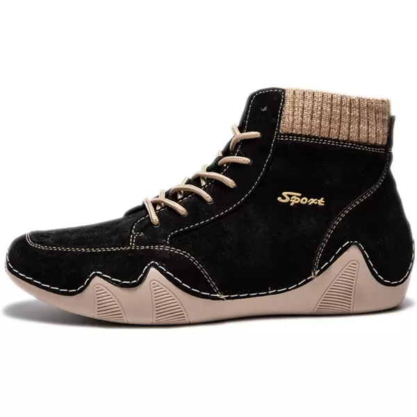 Lazzy Mens Casual Shoes Fashion Sneaker Boots NonSlip Ankle Boot High Top Walking Shoes Lightweight Outdoor Shoes for MenBlack