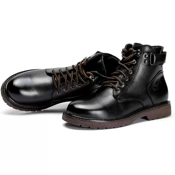 Lazzy Mens Chukka Boots Motorcycle Combat Oxford Boot Lace Up Casual Shoes Fashion Ankle Shoes for MenBlack