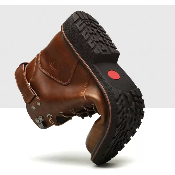 Lazzy Mens Chukka Boots Motorcycle Combat Oxford Boot Lace Up Casual Shoes Fashion Ankle Shoes for MenBrown