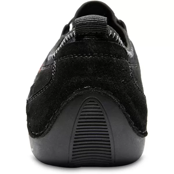 Lazzy Mens Slip On Sneakers Loafers Breathable Walking Shoes Low Top Lace Up Casual Shoes for Men LightweightBlack