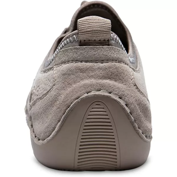 Lazzy Mens Slip On Sneakers Loafers Breathable Walking Shoes Low Top Lace Up Casual Shoes for Men LightweightKhaki