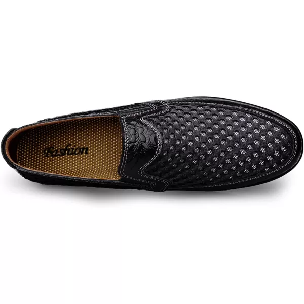 Mens Loafers Shoes Causal Slip On Loafers Moccasins Shoes Lightweight Summer Sneaker Shoes for Men Size 6512Black