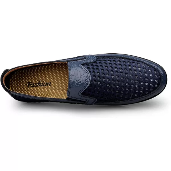 Mens Loafers Shoes Causal Slip On Loafers Moccasins Shoes Lightweight Summer Sneaker Shoes for Men Size 6512Blue