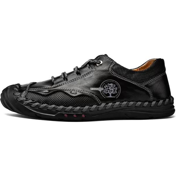 Mens Shoes Casual Fashion Oxfords Shoes LaceUp Leather Driving Shoes Comfortable Work Dress Walking Shoes for Men OutdoorBlack