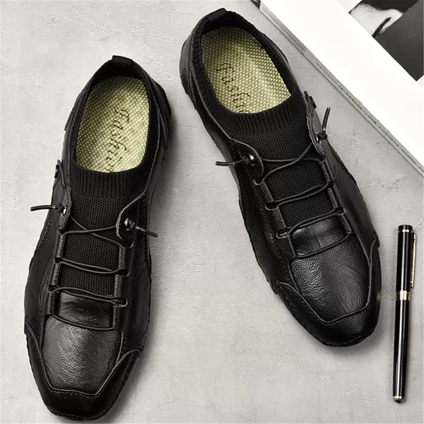 Mens Shoes Slip On Loafers Casual Casual Walking Shoes Sneaker Shoes Summer Outdoor Shoes for Men Size 6512Black