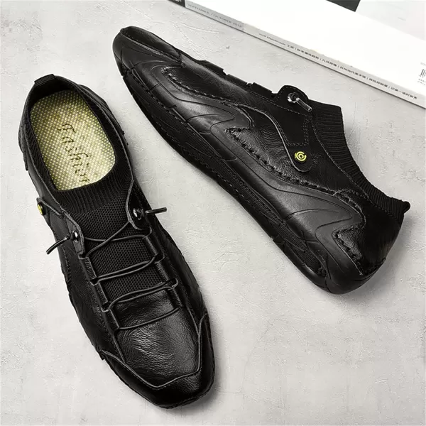 Mens Shoes Slip On Loafers Casual Casual Walking Shoes Sneaker Shoes Summer Outdoor Shoes for Men Size 6512Black