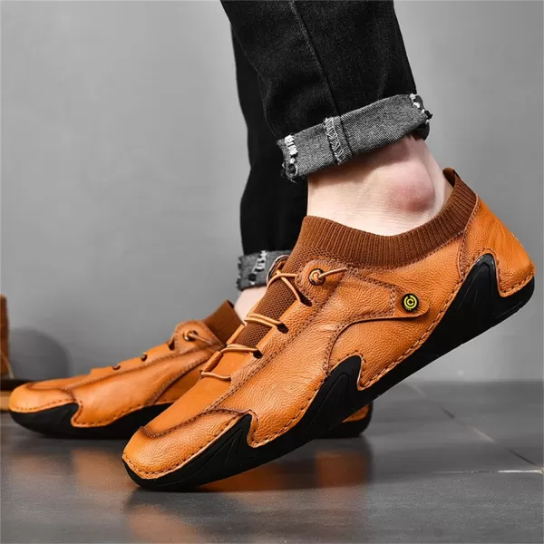 Mens Shoes Slip On Loafers Casual Casual Walking Shoes Sneaker Shoes Summer Outdoor Shoes for Men Size 6512Brown