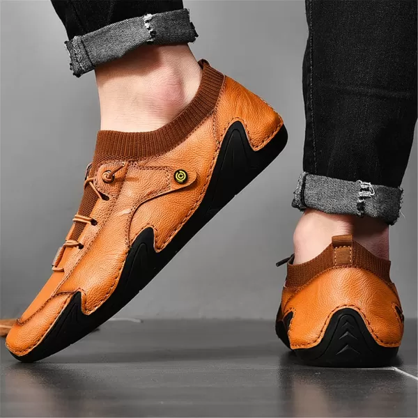 Mens Shoes Slip On Loafers Casual Casual Walking Shoes Sneaker Shoes Summer Outdoor Shoes for Men Size 6512Brown