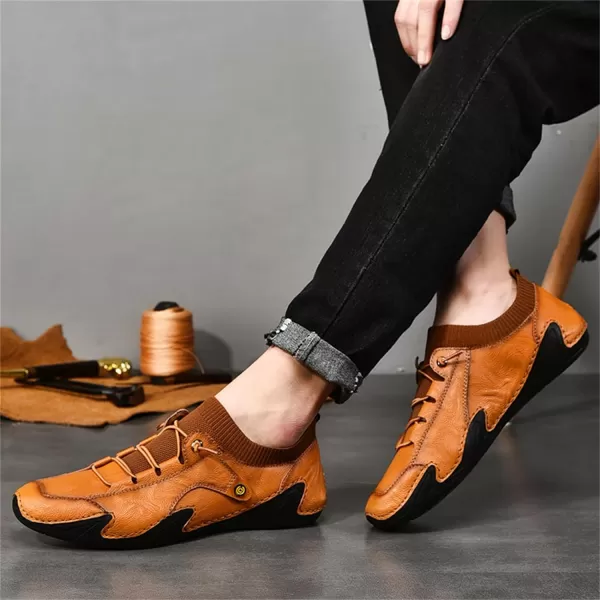 Mens Shoes Slip On Loafers Casual Casual Walking Shoes Sneaker Shoes Summer Outdoor Shoes for Men Size 6512Brown