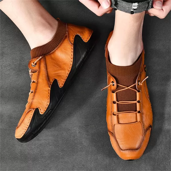 Mens Shoes Slip On Loafers Casual Casual Walking Shoes Sneaker Shoes Summer Outdoor Shoes for Men Size 6512Brown