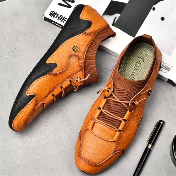 Mens Shoes Slip On Loafers Casual Casual Walking Shoes Sneaker Shoes Summer Outdoor Shoes for Men Size 6512Brown