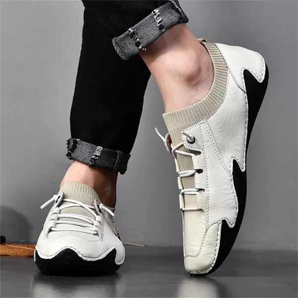 Mens Shoes Slip On Loafers Casual Casual Walking Shoes Sneaker Shoes Summer Outdoor Shoes for Men Size 6512White