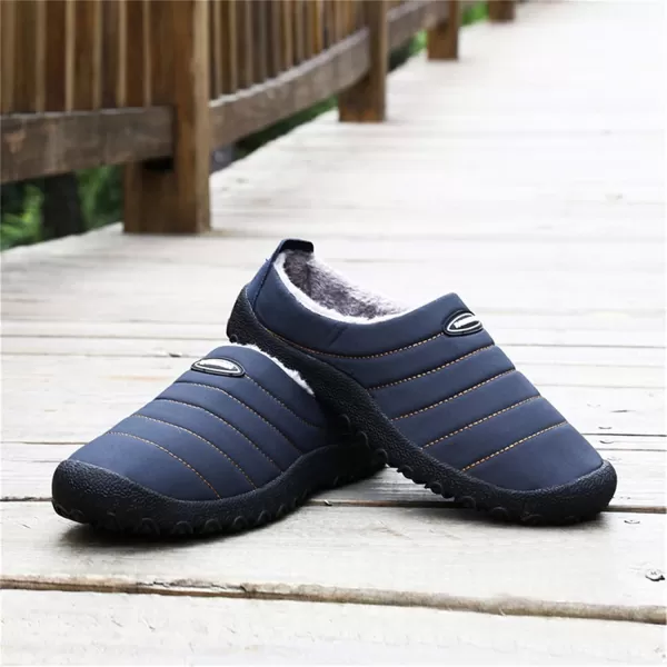 Women Winter Warm Slippers House Slippers with Fuzzy Plush Lining Slip On Breathable NonSlip Shoesnbspfor Indoor OutdoorBlack