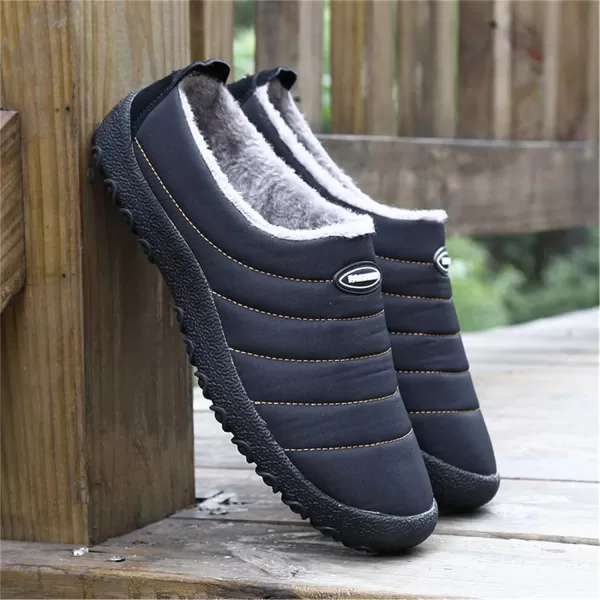 Women Winter Warm Slippers House Slippers with Fuzzy Plush Lining Slip On Breathable NonSlip Shoesnbspfor Indoor OutdoorBlack