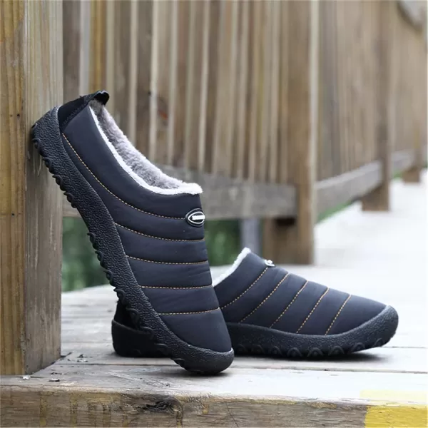 Women Winter Warm Slippers House Slippers with Fuzzy Plush Lining Slip On Breathable NonSlip Shoesnbspfor Indoor OutdoorBlack