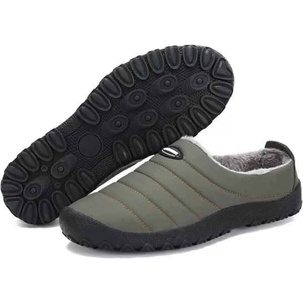 Women Winter Warm Slippers House Slippers with Fuzzy Plush Lining Slip On Breathable NonSlip Shoesnbspfor Indoor OutdoorKhaki