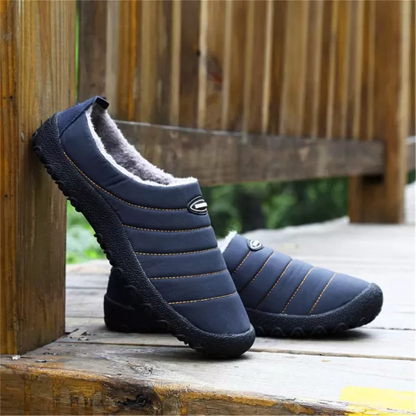 Women Winter Warm Slippers House Slippers with Fuzzy Plush Lining Slip On Breathable NonSlip Shoesnbspfor Indoor OutdoorNavy