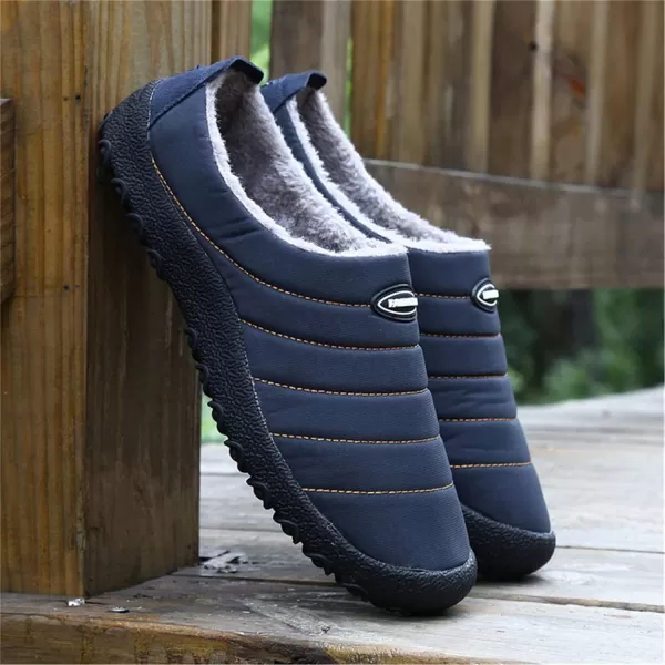 Women Winter Warm Slippers House Slippers with Fuzzy Plush Lining Slip On Breathable NonSlip Shoesnbspfor Indoor OutdoorNavy