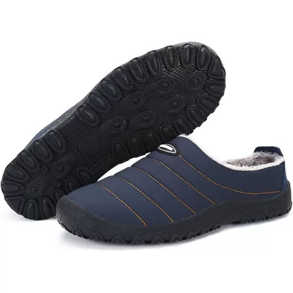 Women Winter Warm Slippers House Slippers with Fuzzy Plush Lining Slip On Breathable NonSlip Shoesnbspfor Indoor OutdoorNavy