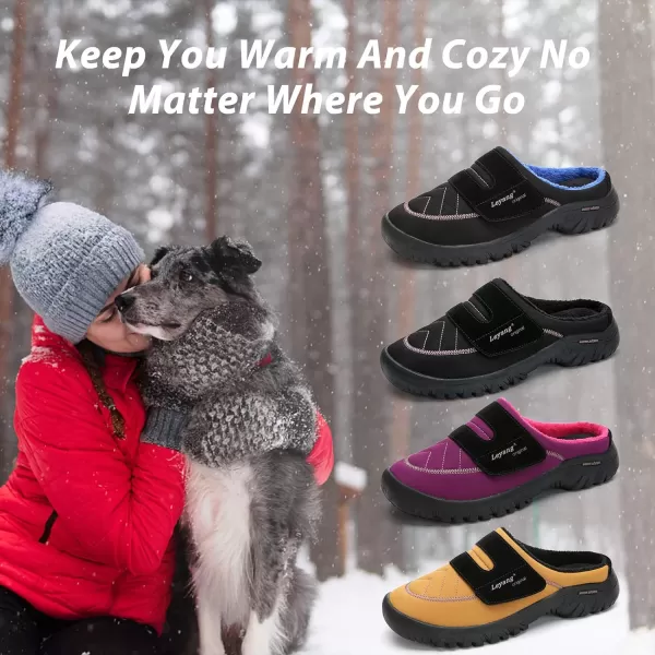 Women Winter Warm Slippers House Slippers with Fuzzy Plush Lining Slip On Breathable NonSlip Shoesnbspfor Indoor OutdoorNavyb